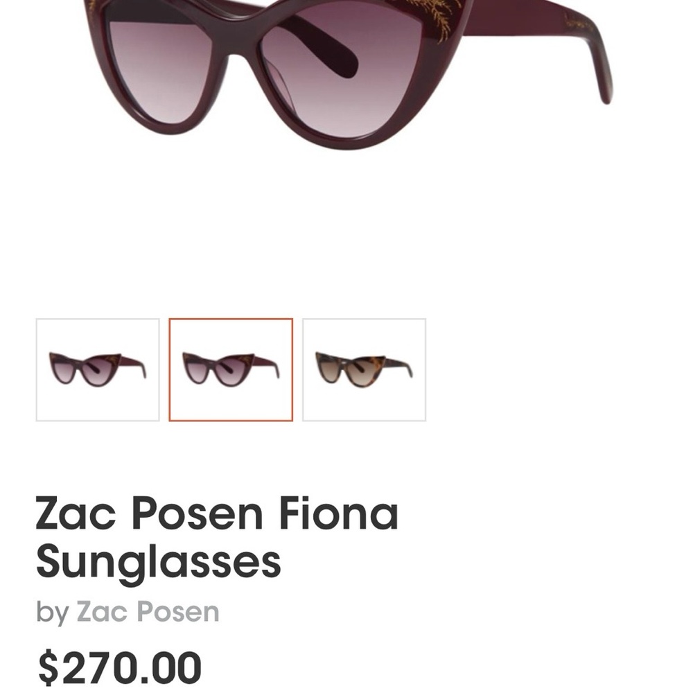 Zac Posen Fiona Sunglasses - Picture 14 of 14